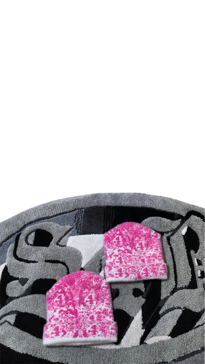 S4B Mohair Pink & White