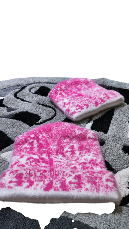 S4B Mohair Pink & White