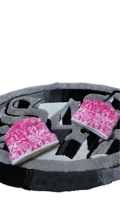 S4B Mohair Pink & White