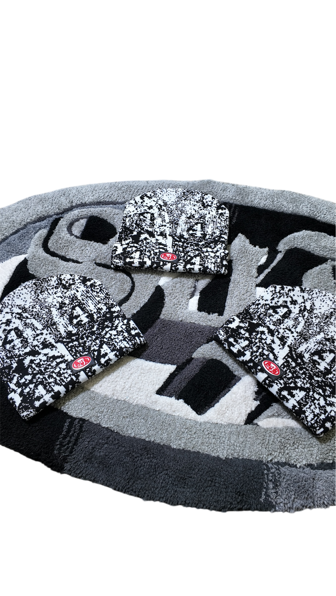 Black Monoglitch Beanie