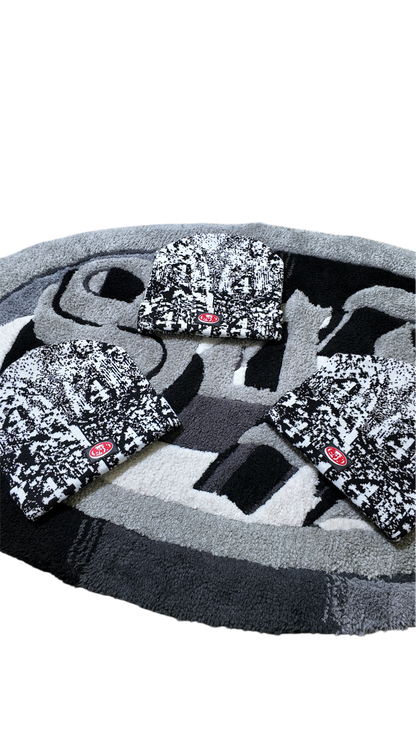 Black Monoglitch Beanie