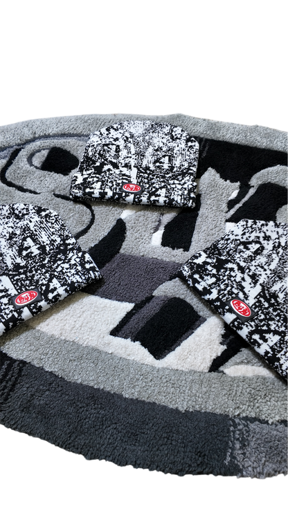 Black Monoglitch Beanie