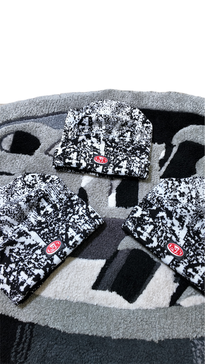 Black Monoglitch Beanie